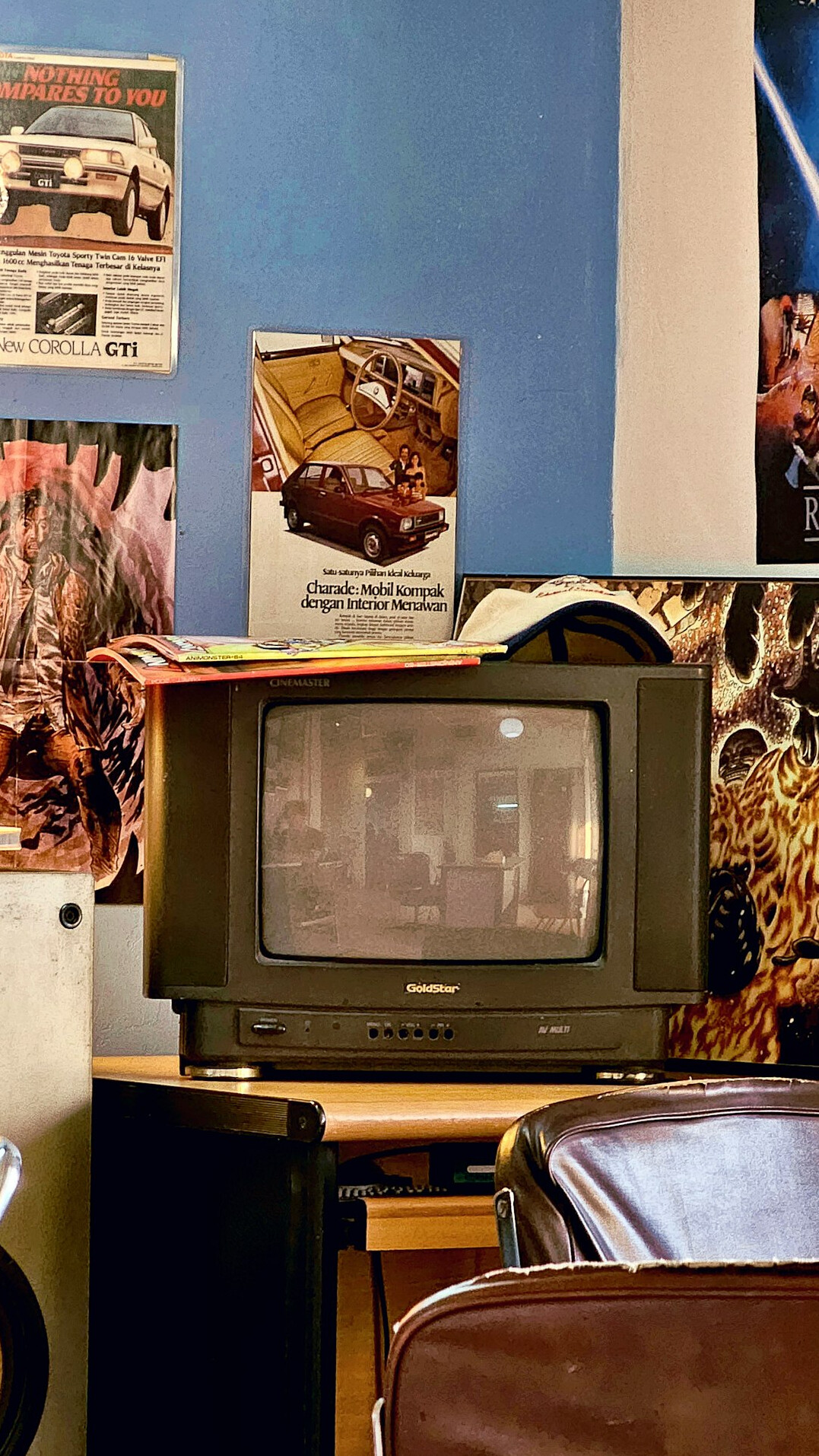 vintage french tv set
