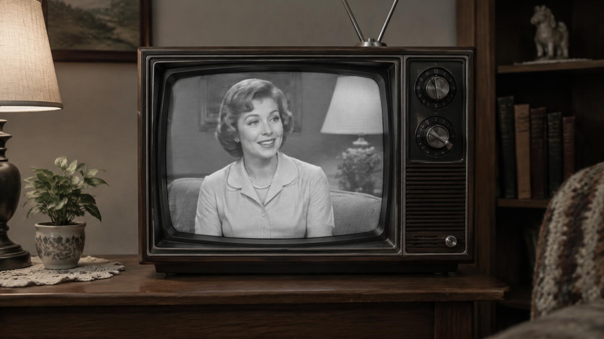 vintage television broadcast