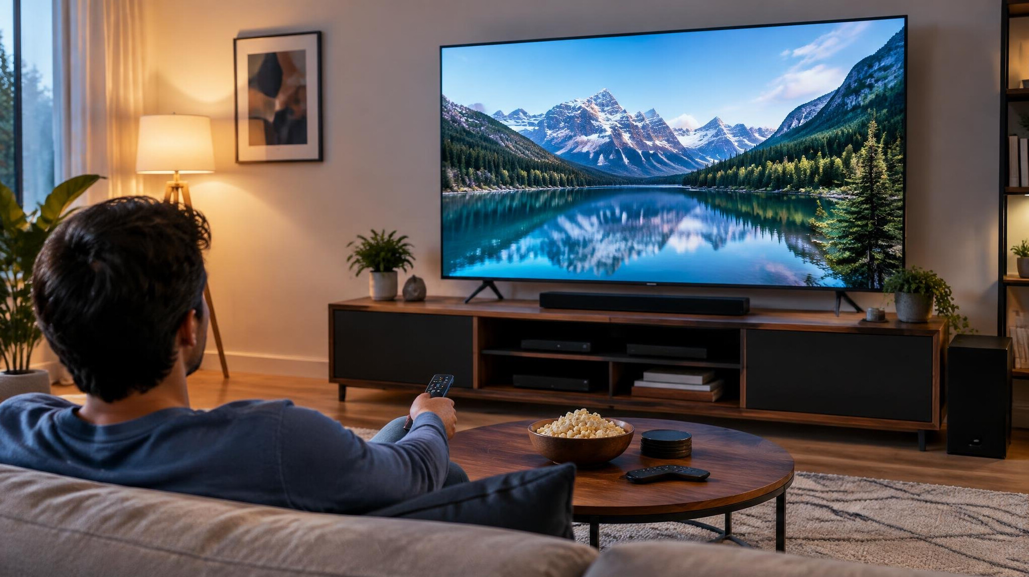 modern flat screen television